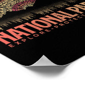 Poster Parcs Nationaux Usa Explorer Protéger Préserver Ca (Coin)