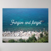 Poster Pardonner et oublier l'affiche proverbe (Devant)