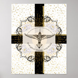 Poster Pardonnez-leur TOUJOURS un colibri inspirant
