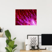 Poster Pare-feu rose chaud (Bureau à domicile)