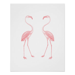 Poster Parement des Flamants roses