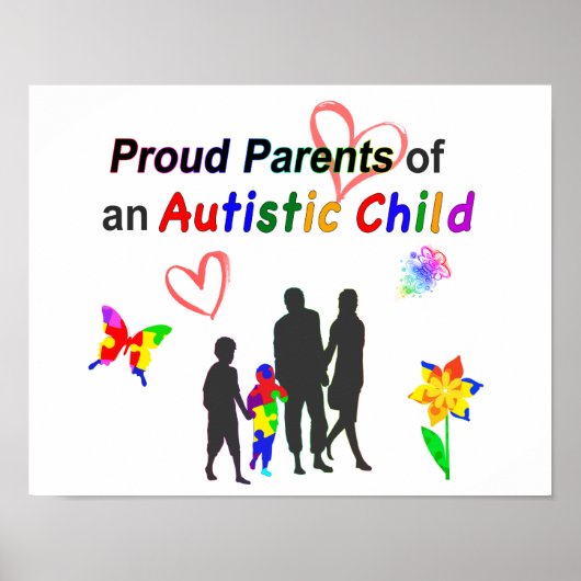 Poster Parents fiers de l'autisme (Devant)