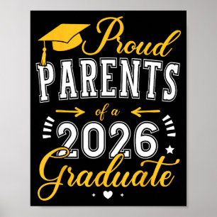 Poster Parents fiers d'un diplômé de la promotion 2026 po