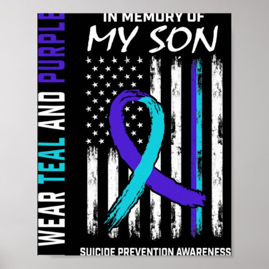 Poster Parents In Memory Of Son Suicide Awareness Prevent (Devant)