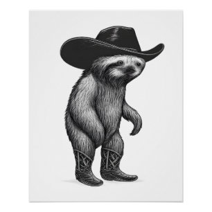 Poster Paresseux Howdy Paresseux