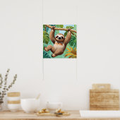 Poster Paresseux sur un arbre (Cuisine)