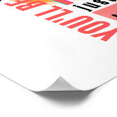 Poster Parfait comme vous êtes illustré citation (Coin)