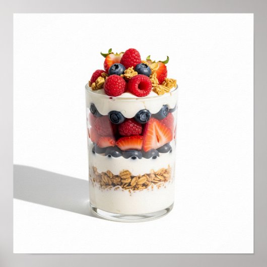 Poster Parfait de fruits à couche (Devant)