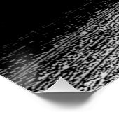 Poster parfait du basket-ball noir et blanc (Coin)