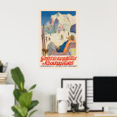 Poster Parfait Ski Jusqu'à Mai Scheidegg Hôtels (Bureau à domicile)