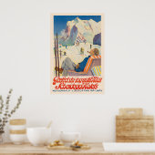 Poster Parfait Ski Jusqu'à Mai Scheidegg Hôtels (Cuisine)