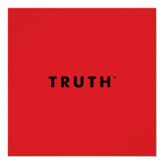 Poster parfait TRUTH (Devant)