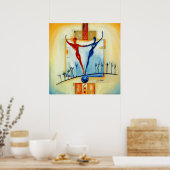 Poster Parfaitement équilibré par l'artiste Alfred Gockel (Cuisine)