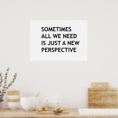 Poster Parfois, il suffit d'une nouvelle perspective (Cuisine)