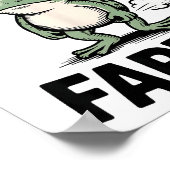 Poster Parfois je fais juste des pets drôle Grenouille Mè (Coin)