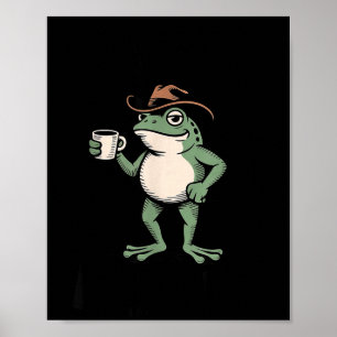 Poster Parfois je fais juste Fartin' Frog Meme Drôle de G