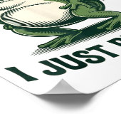 Poster Parfois je suis juste en train de péter Grenouille (Coin)