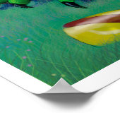 Poster Parfois, le dragon gagne l'impression verte (Coin)