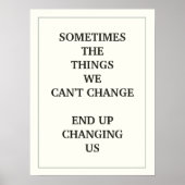 POSTER PARFOIS LES CHOSES QUE NOUS NE POUVONS PAS CHANGER (Devant)