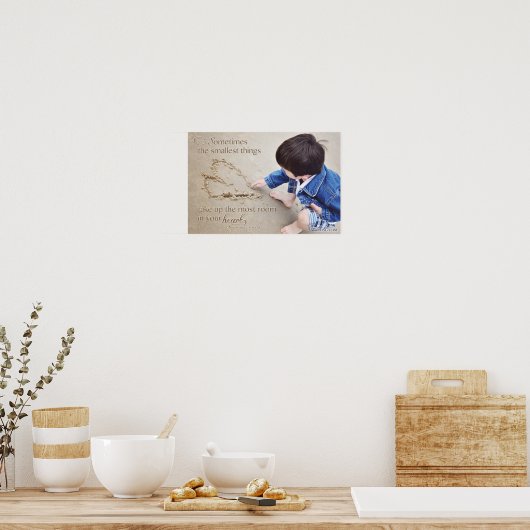 Poster Parfois les plus petites choses... (Cuisine)