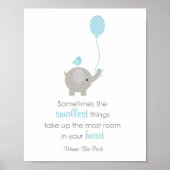 Poster Parfois les plus petites choses (Eléphant Bleu) (Devant)