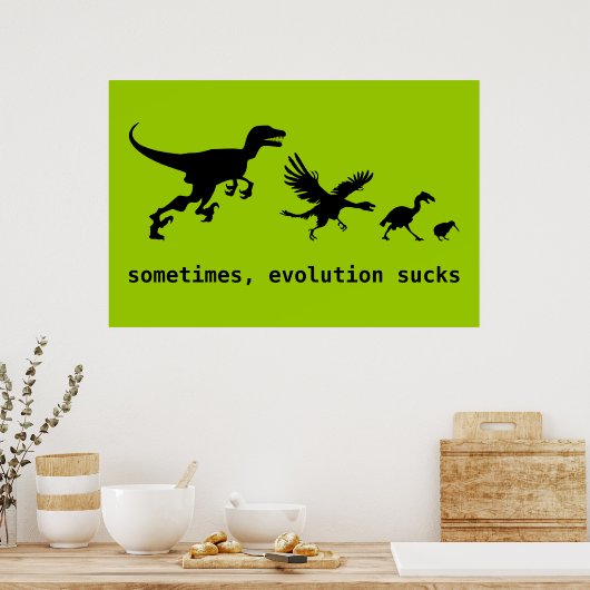 Poster Parfois, l'évolution craint (Cuisine)