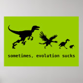 Poster Parfois, l'évolution craint (Devant)