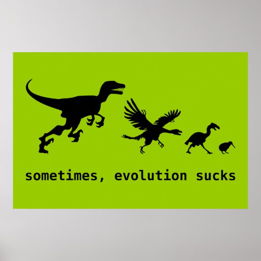 Poster Parfois, l'évolution craint (Devant)