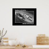 Poster Parfois, on fait du vélo. . . (Cuisine)