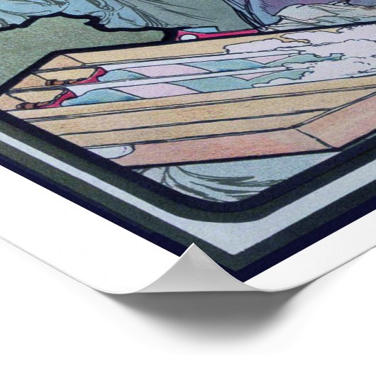 Poster Parfum, Alphonse Mucha (Coin)