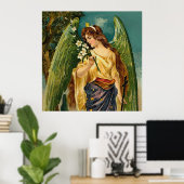 Poster Parfum - Ange aux ailes vertes. (Bureau à domicile)