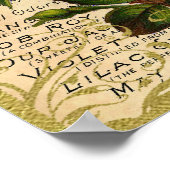 Poster Parfum de roses jaunes antiques (Coin)