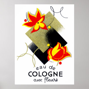 Poster Parfum floral français 1920