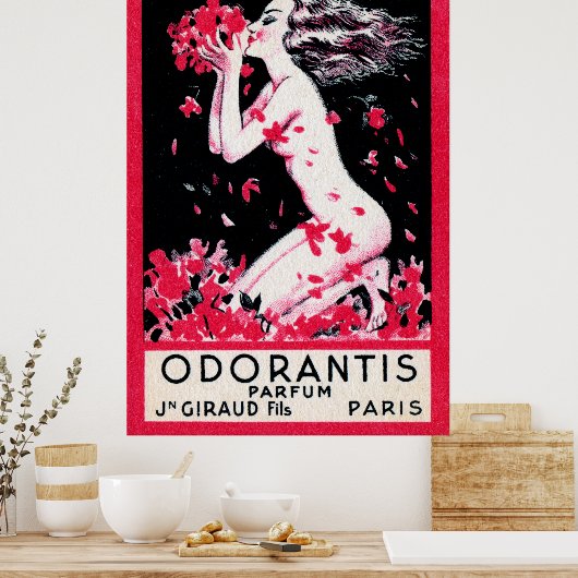 Poster Parfum français Odorantis 1922 (Cuisine)