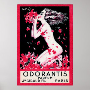 Poster Parfum français Odorantis 1922