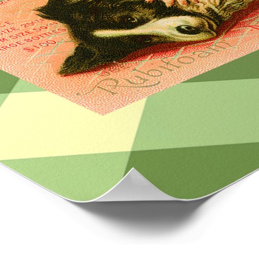 Poster Parfum mignon publicité Vintage (Coin)