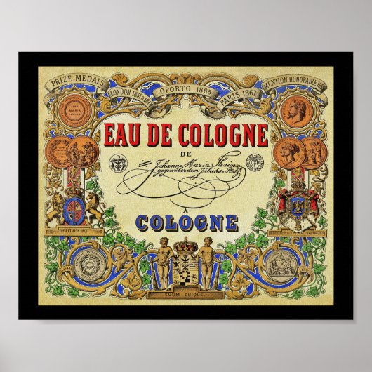 Poster Parfum parisien romantique 1868 (Devant)