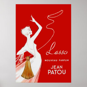 Poster Parfum vintage annonçant l'affiche française