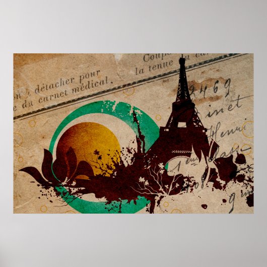 Poster Parijs (Voorkant)