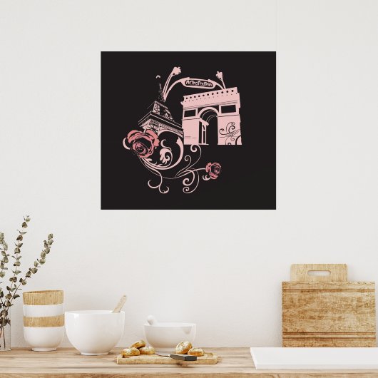 Poster Parijs (Keuken)