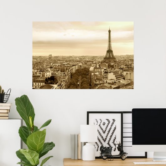Poster paris (Bureau à domicile)