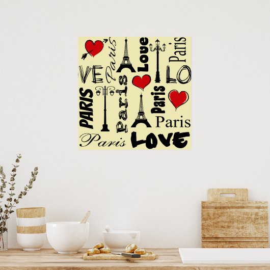 Poster Paris (Cuisine)