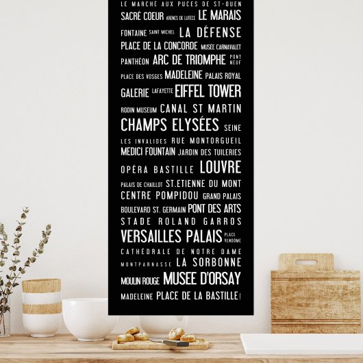 Poster Paris (Cuisine)