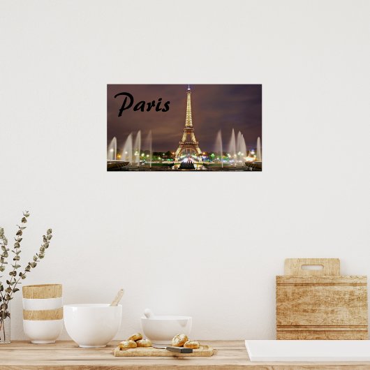 Poster Paris (Cuisine)