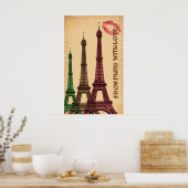 Poster Paris (Cuisine)