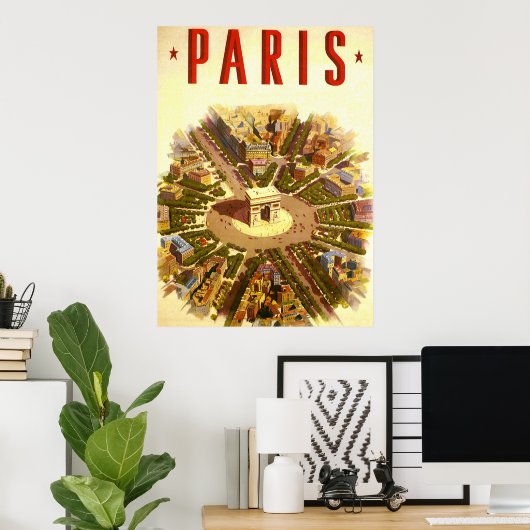 Poster Paris (Bureau à domicile)