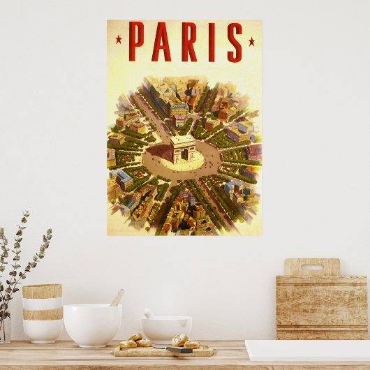 Poster Paris (Cuisine)