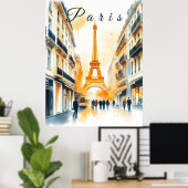 Poster Paris (Bureau à domicile)