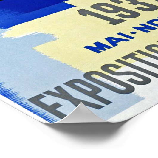 Poster Paris 1937 ~ Exposition internationale (Coin)