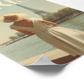 Poster Paris 50s vintage (Coin)
